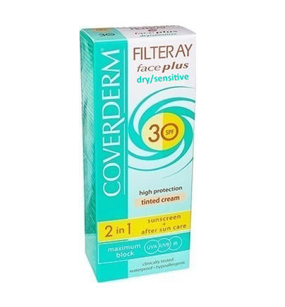 Coverderm Filteray Face Plus 2 in 1 Sunscreen & After Sun Care Dry-Sensitive Skin SPF30 50ml