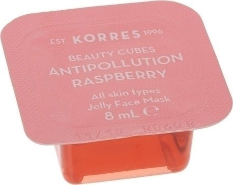 Korres Beauty Cubes Antipollution Raspberry - Μάσκα με αντιρυπαντική δράση με βατόμουρο, 8ml
