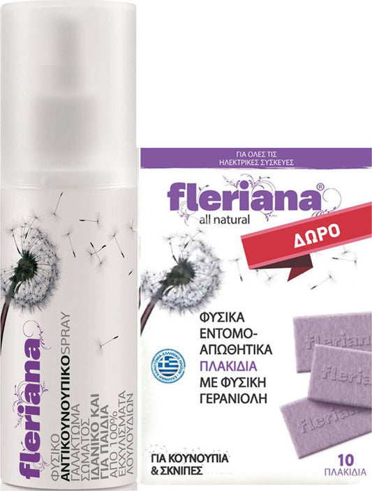 Fleriana Spray 100ml + Fleriana Πλακίδια 10τμχ