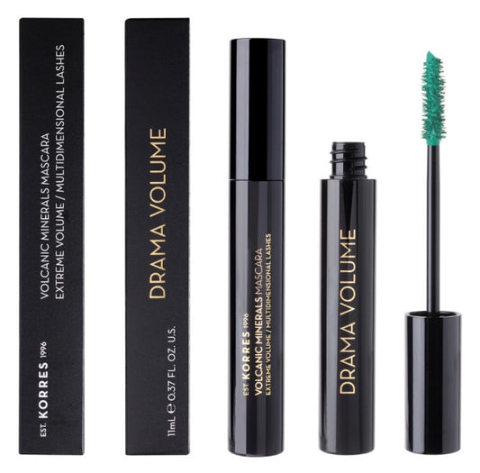 Korres Volcanic Minerals Mascara Drama Volume Emerald 04 Μάσκαρα Emerald Χρώμα, 11ml