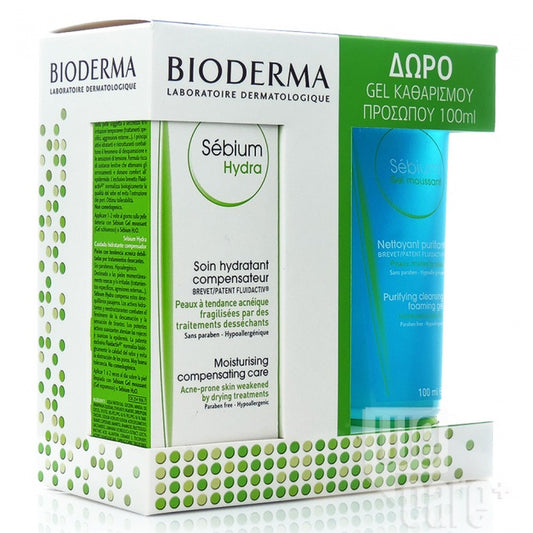 Bioderma Sebium Hydra 40ml & ΔΩΡΟ Sebium Gel Moussant 100ml