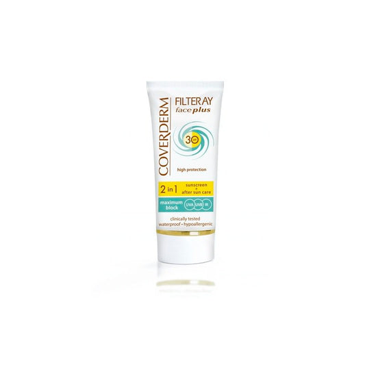 Coverderm Filteray Face Plus 2 in 1 Sunscreen & After Sun Care Normal Skin SPF30 50ml