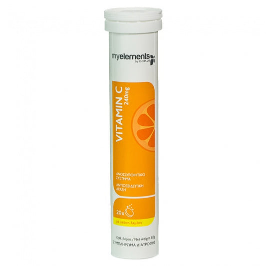 My Elements Vitamin C 240mg με Γεύση Λεμόνι 20 Eff. Tabs