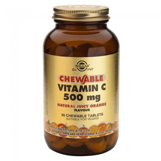 Solgar Chewable Vitamin C 500mg Orange Flavour 90tabs