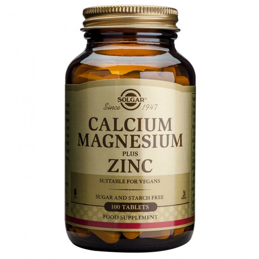 Solgar Calcium Magnesium + Zinc Tabs 100