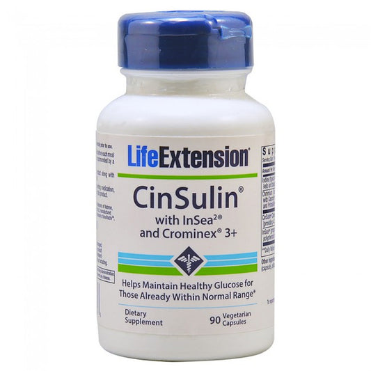 Life Extension Cinsulin With Glucose Management 90veg caps
