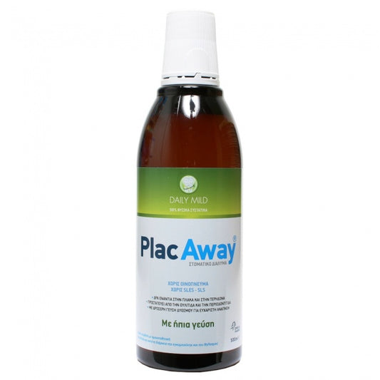 PlacAway Daily Care Mild Ήπιο Στοματικό Διάλυμα 500ml