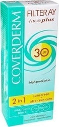 Coverderm Filteray Face Plus 2 in 1 Sunscreen & After Sun Care Oily-Acneic Skin SPF30 50ml