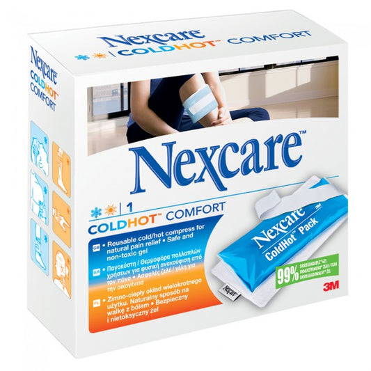 3M Nexcare Coldhot Comfort Παγοκύστη & Θερμοφόρα Πολλαπλών Χρήσεων για Φυσική Ανακούφιση από τον Πόνο 11cm x 26cm, 1τεμ