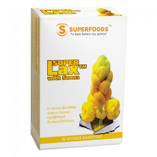 Superfoods Super Lax 30 Κάψουλες 360mg