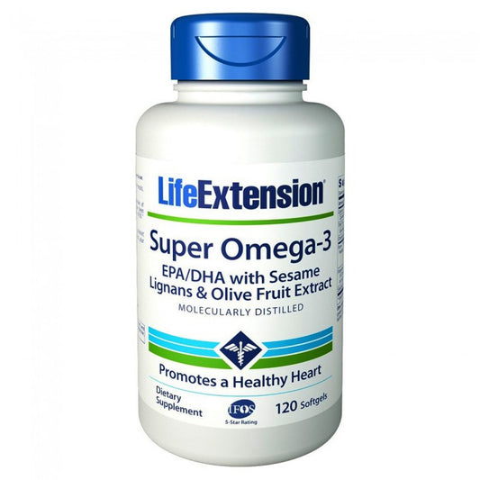 Life Extension Super Omega 3 Epa-Dha With Sesame Lignans 120 softgels