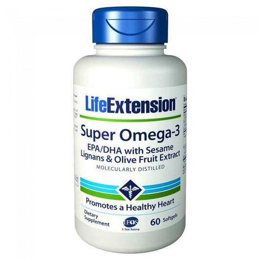 Life Extension Super Omega 3 Epa-Dha With Sesame Lignans 60 softgels